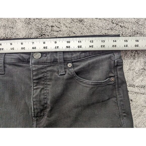 Madewell 9" High Rise Skinny Jeans Women's Size 29T Black - Picture 7 of 14